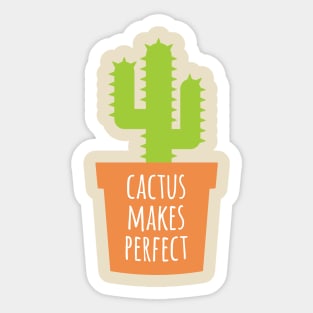 Cactus Makes Perfect Sticker